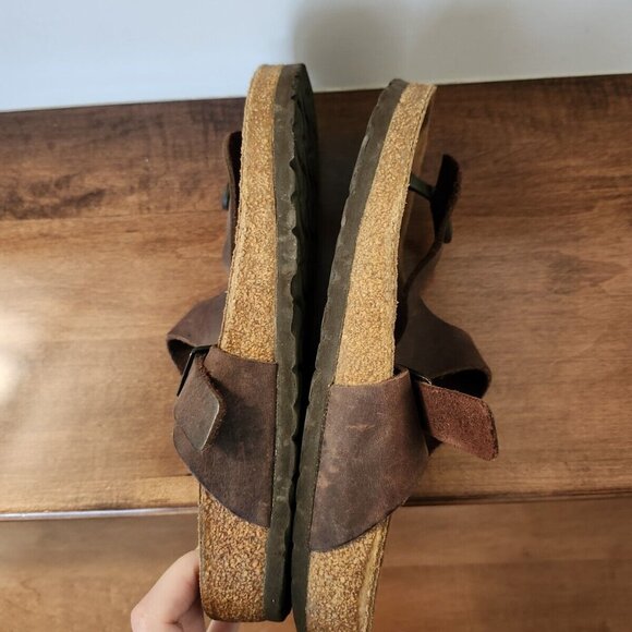 Birkenstock women's brown gizeh sandals in size 38 - Picture 7 of 10